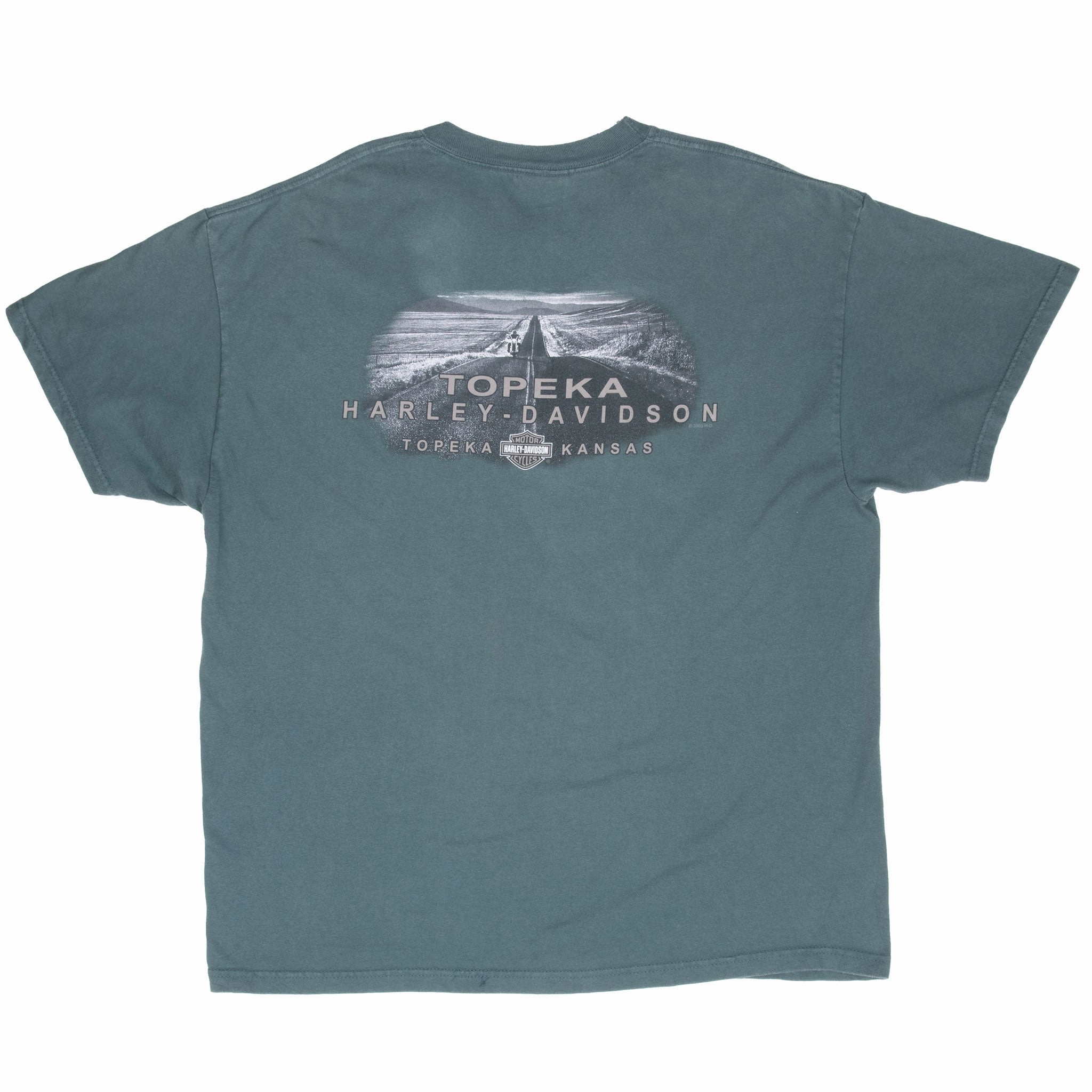 VINTAGE HARLEY DAVIDSON TOPKEA 2005 TEE SHIRT XL MADE IN USA