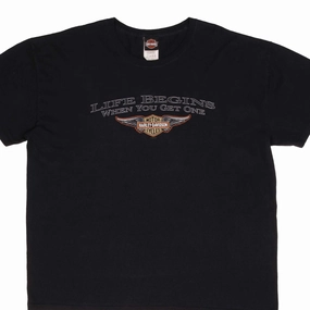 VINTAGE HARLEY DAVIDSON UPPER SANDUSKY OH TEE SHIRT SIZE 3XL
