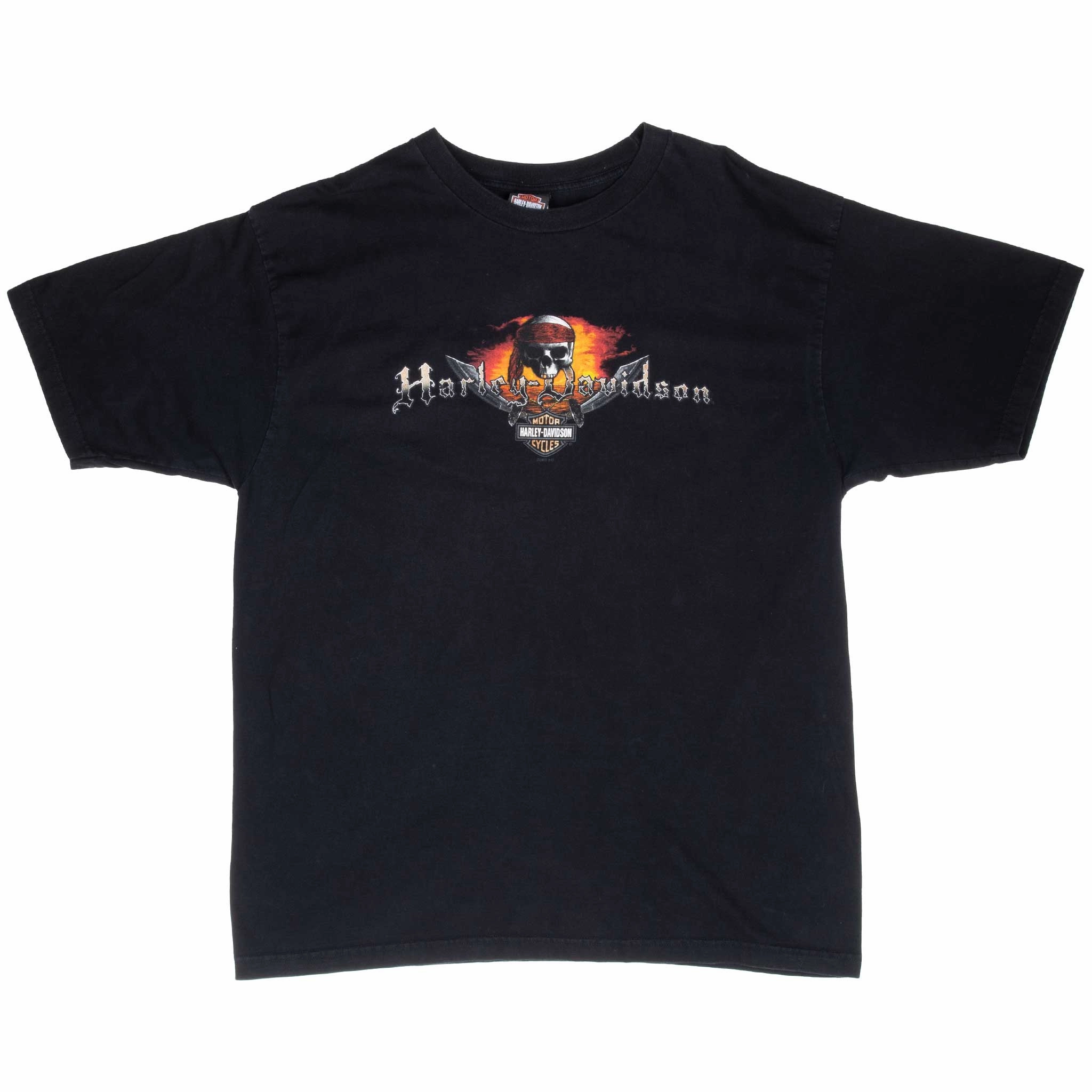 VINTAGE HARLEY DAVIDSON US VIRGIN ISLAND 2007 TEE SHIRT LARGE MADE IN USA