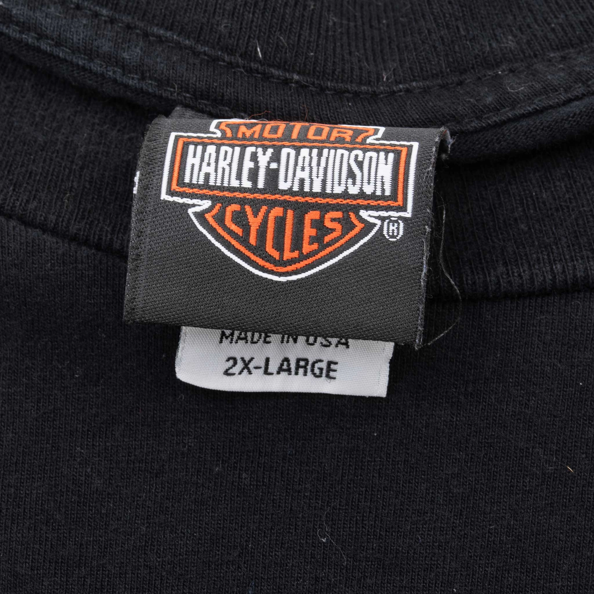 VINTAGE HARLEY DAVIDSON US VIRGIN ISLAND 2007 TEE SHIRT LARGE MADE IN USA