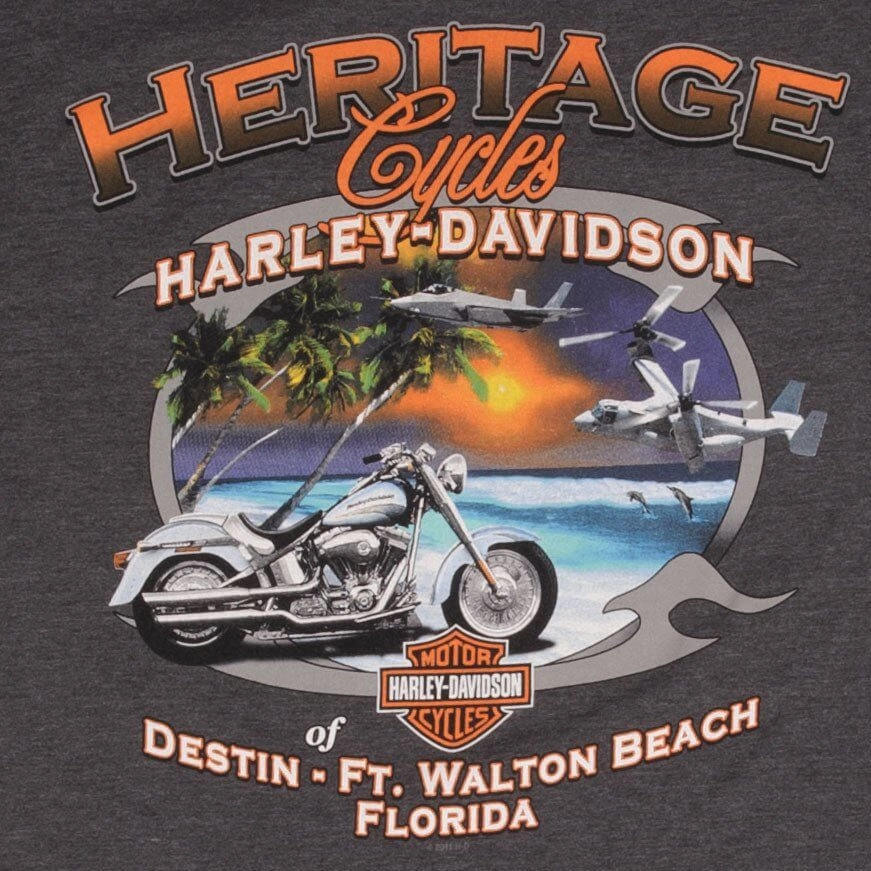 VINTAGE HARLEY DAVIDSON VINTAGE IRON 2011 TEE SHIRT SIZE MEDIUM