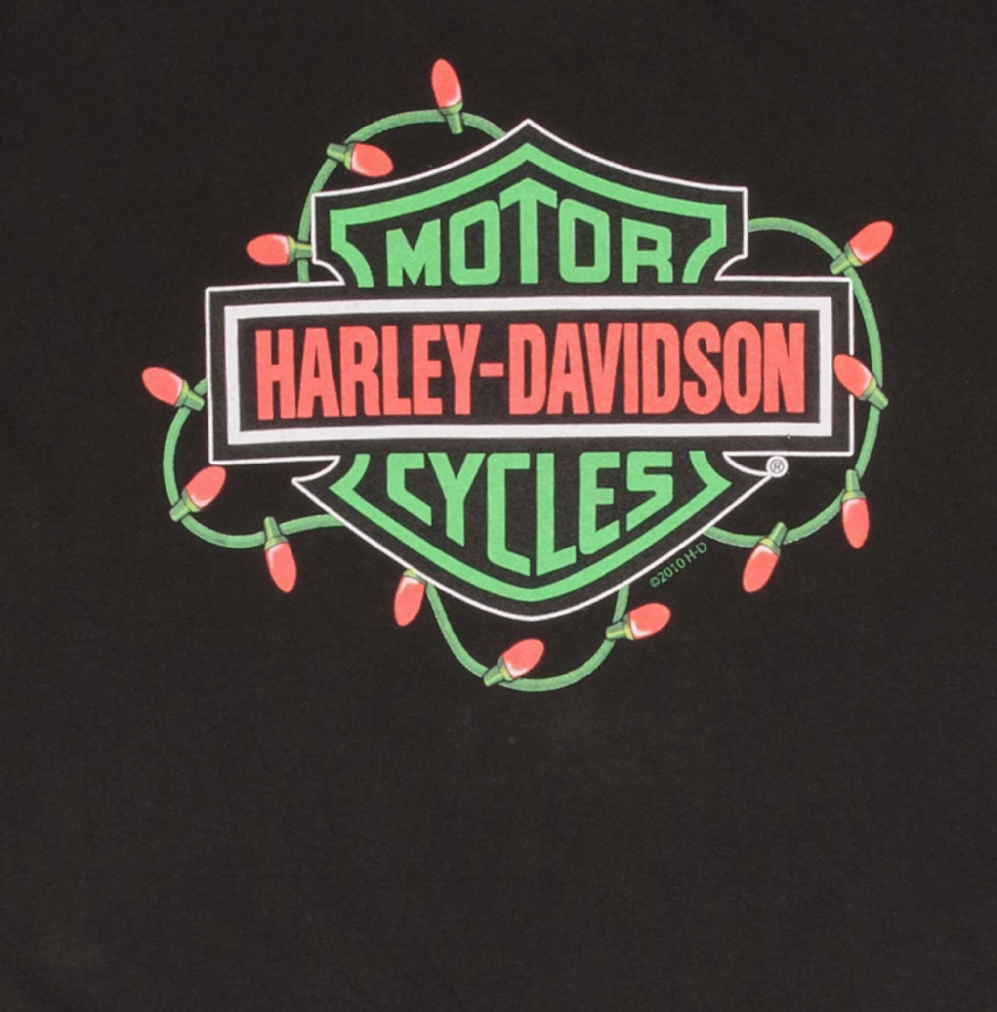 VINTAGE HARLEY DAVIDSON XMAS KANSAS CITY TEE SHIRT SIZE 2XL