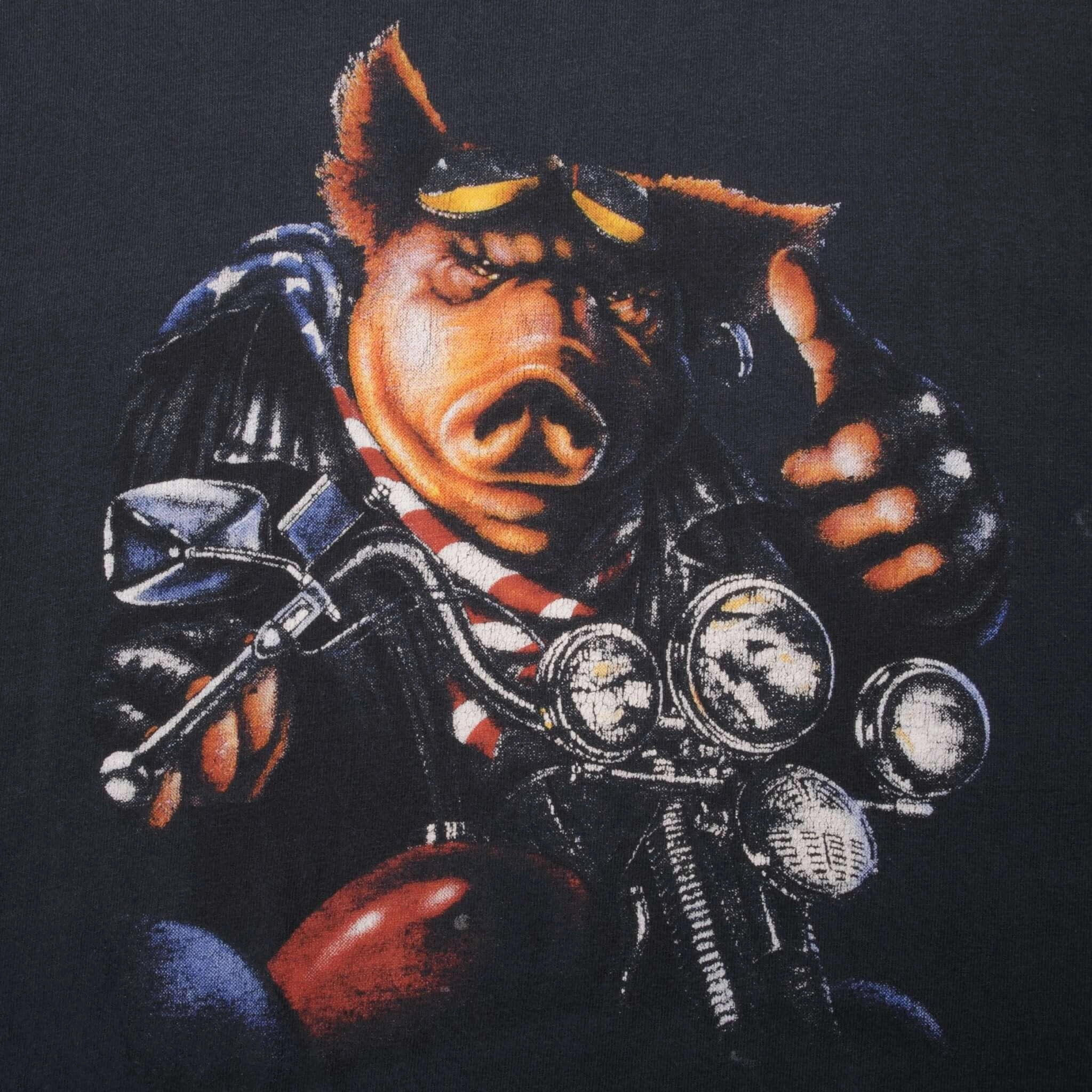 VINTAGE HOG BIKER TEE SHIRT 1990S SIZE XL