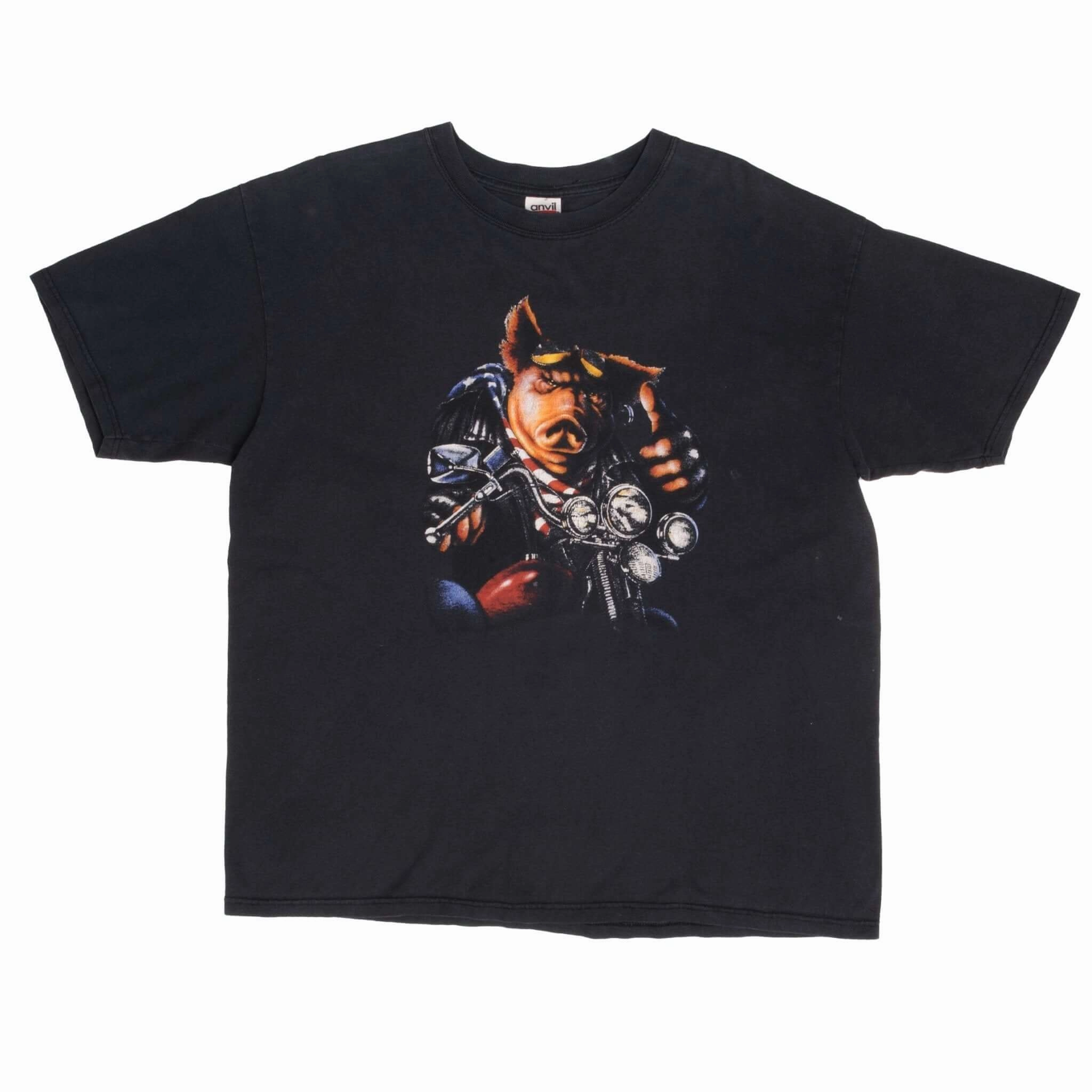 VINTAGE HOG BIKER TEE SHIRT 1990S SIZE XL