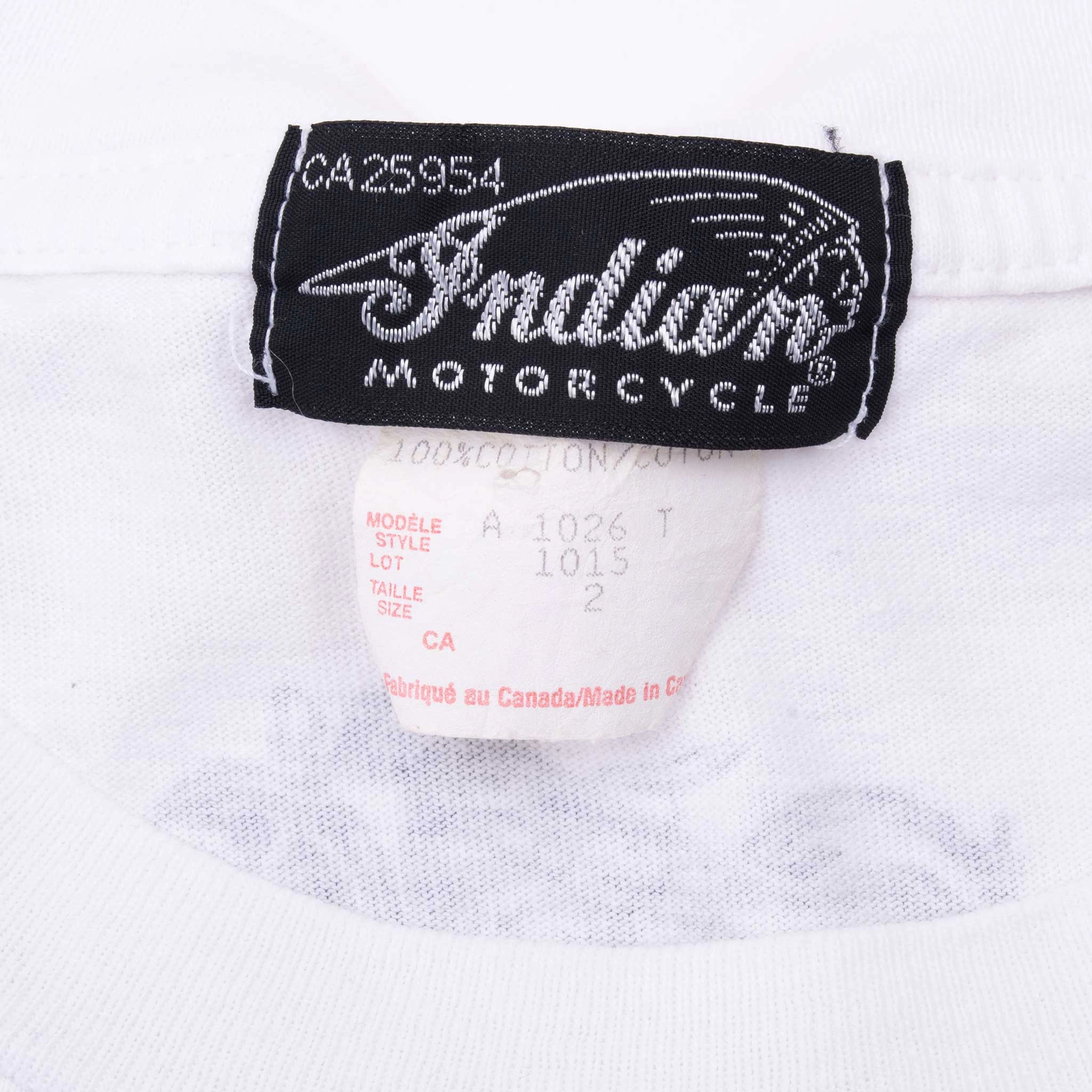 VINTAGE INDIAN MOTOCYCLE BIKER TEE SHIRT 1990S 2XL