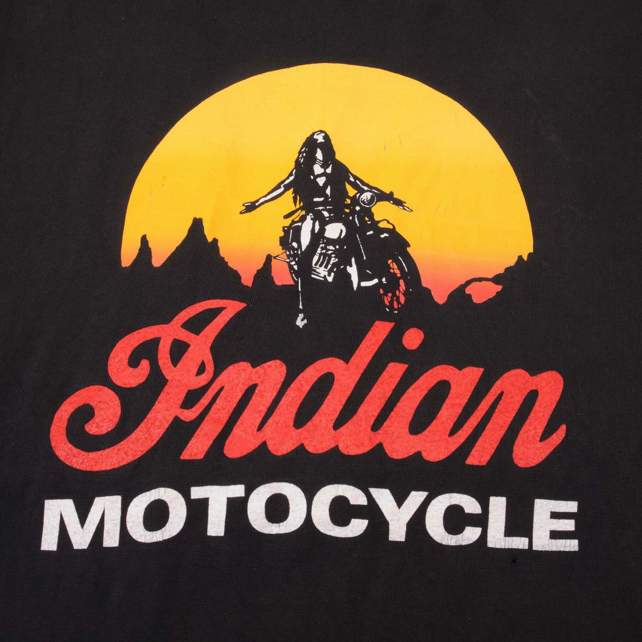 VINTAGE INDIAN MOTOCYCLE TEE SHIRT 1990s LARGE RIVERSIDE CA