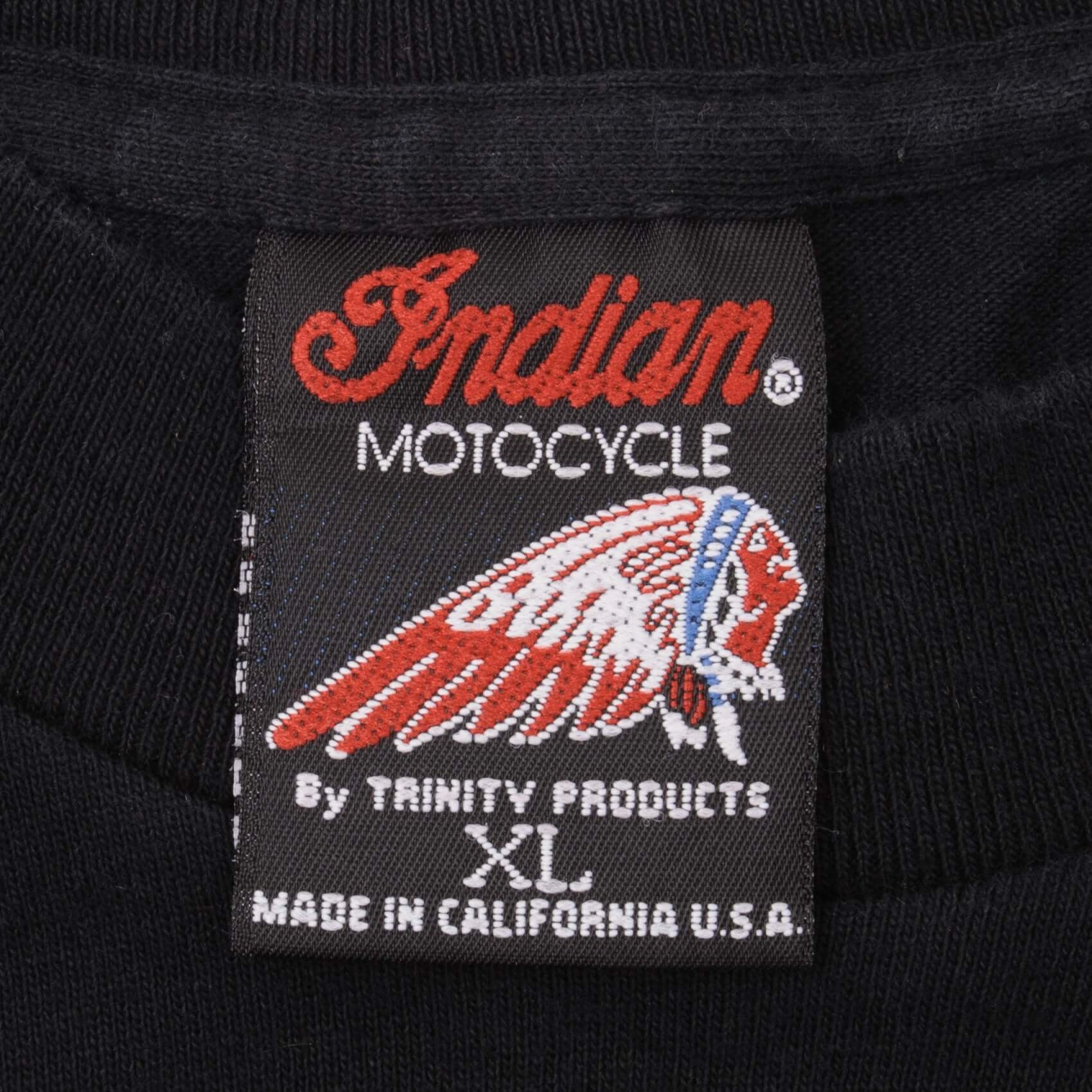 VINTAGE INDIAN MOTOCYCLE TEE SHIRT 1992 SIZE XL MADE IN USA