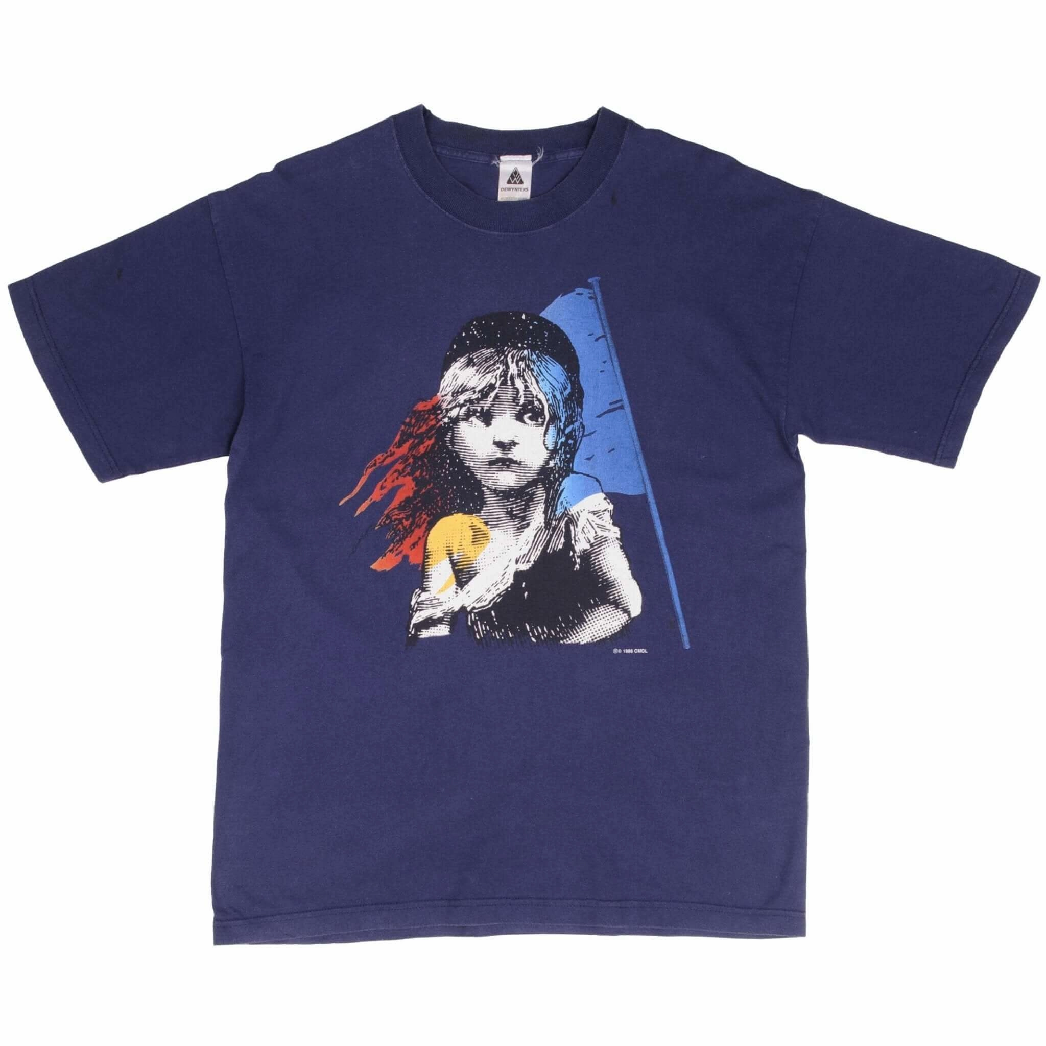 VINTAGE LES MISERABLES 1986 LONDON TEE SHIRT SIZE LARGE