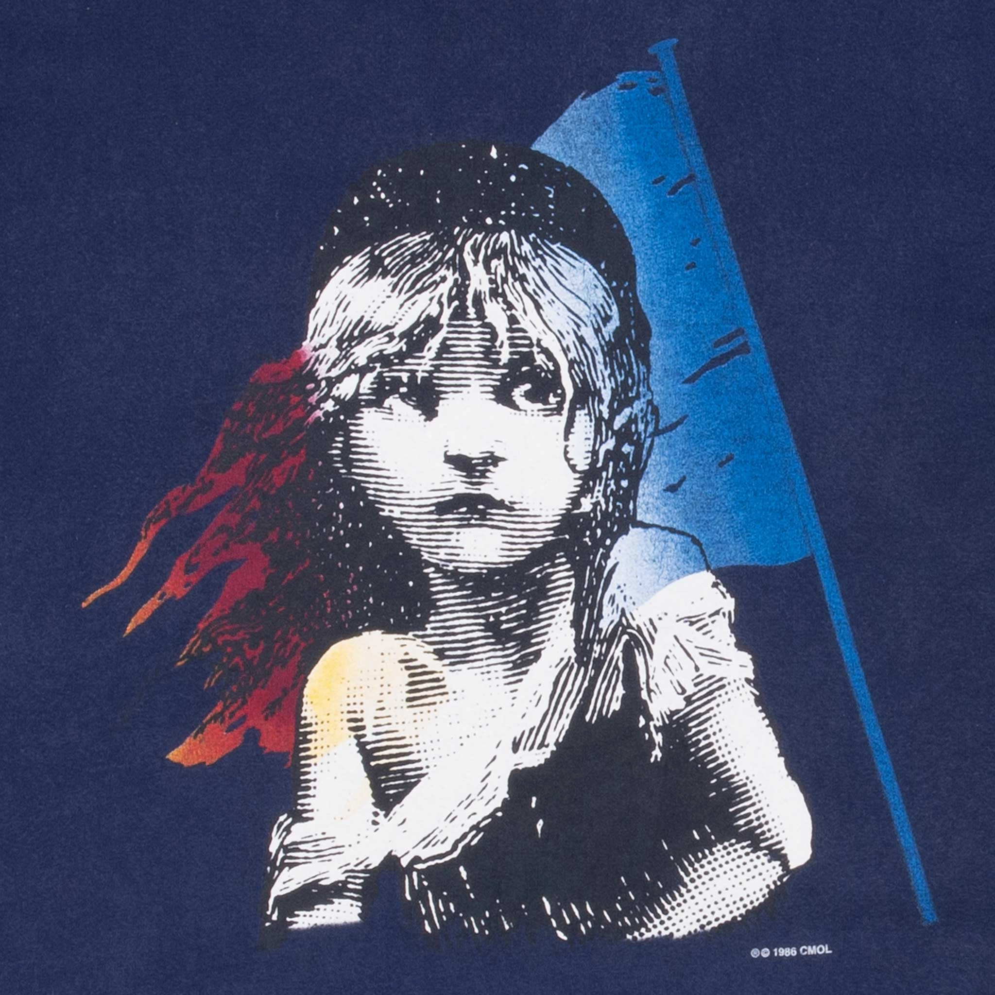 VINTAGE LES MISERABLES 1986 TEE SHIRT SIZE LARGE