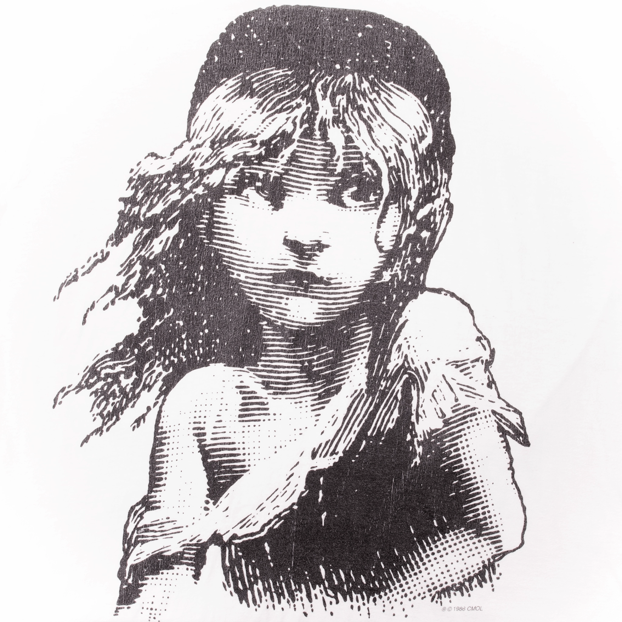 VINTAGE LES MISERABLES 1986 TEE SHIRT SIZE LARGE MADE IN USA