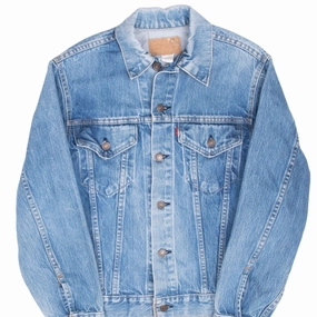VINTAGE LEVIS DENIM JACKET TYPE 3 SINGLE STITCH 2 POCKETS SIZE 36 MADE IN USA