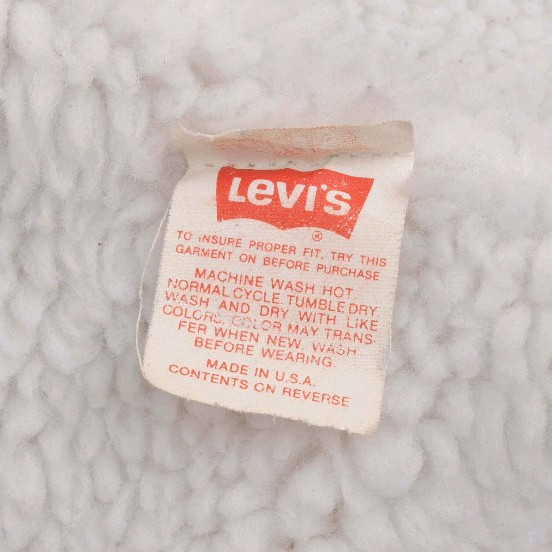 VINTAGE LEVIS SHERPA TRUCKER DENIM JACKET 1980S SIZE SMALL MADE IN USA