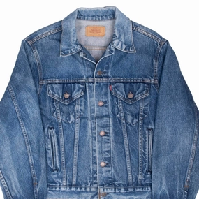 VINTAGE LEVIS TYPE 3 DENIM JACKET 4 POCKETS 70506 1980S SIZE 44 MADE IN USA