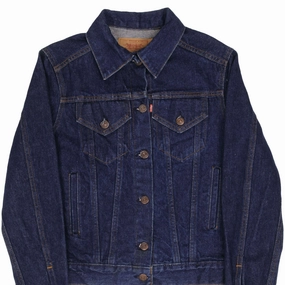 VINTAGE LEVIS TYPE 3 DENIM JACKET 76581 0214 4 POCKETS 1980S SMALL MADE IN USA