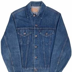 VINTAGE LEVIS TYPE 3 JACKET SINGLE STITCH TWO POCKETS SIZE 38 1970S MADE IN USA