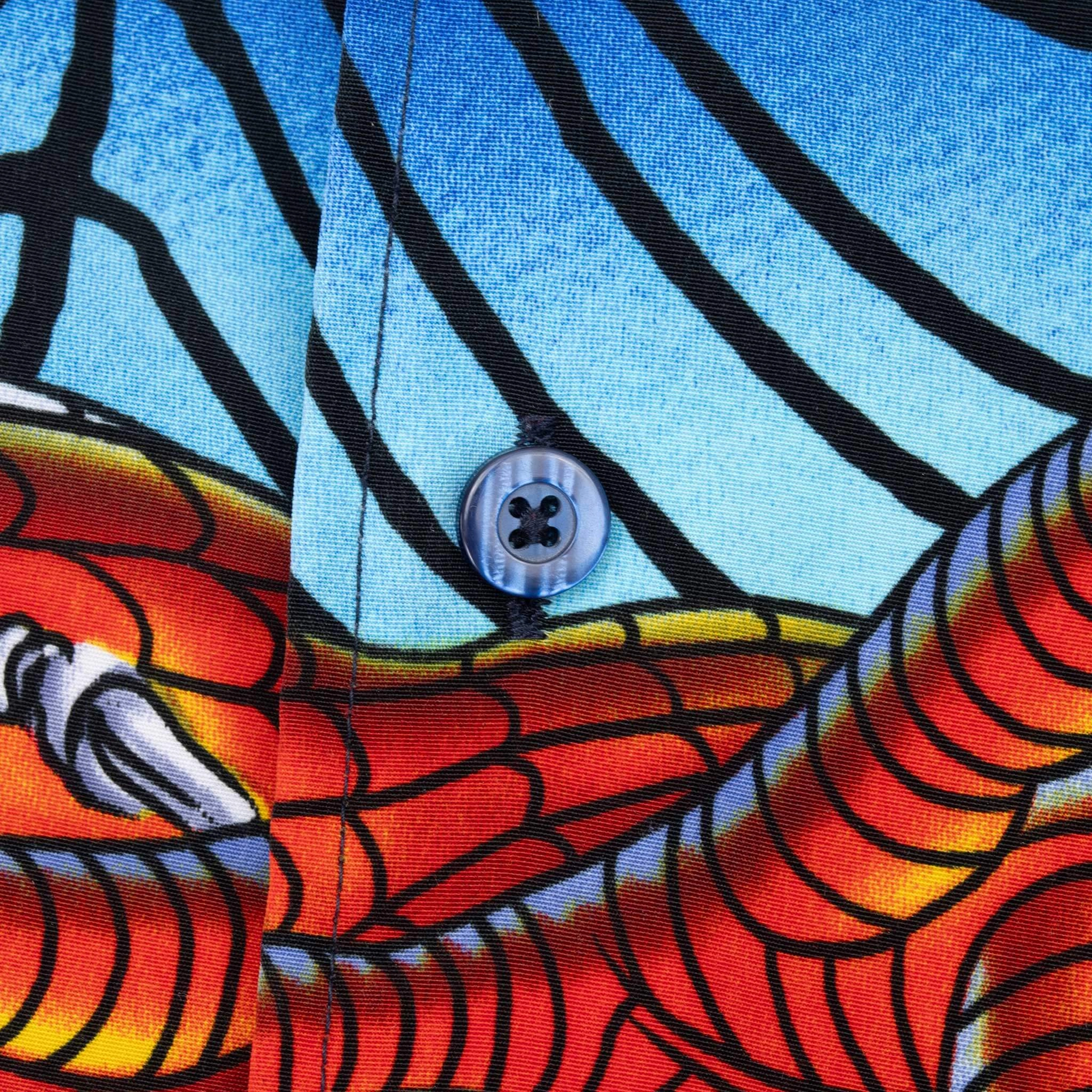 VINTAGE MARVEL SPIDER MAN 2000 ALL OVER PRINT HAWAIIAN SHIRT XL