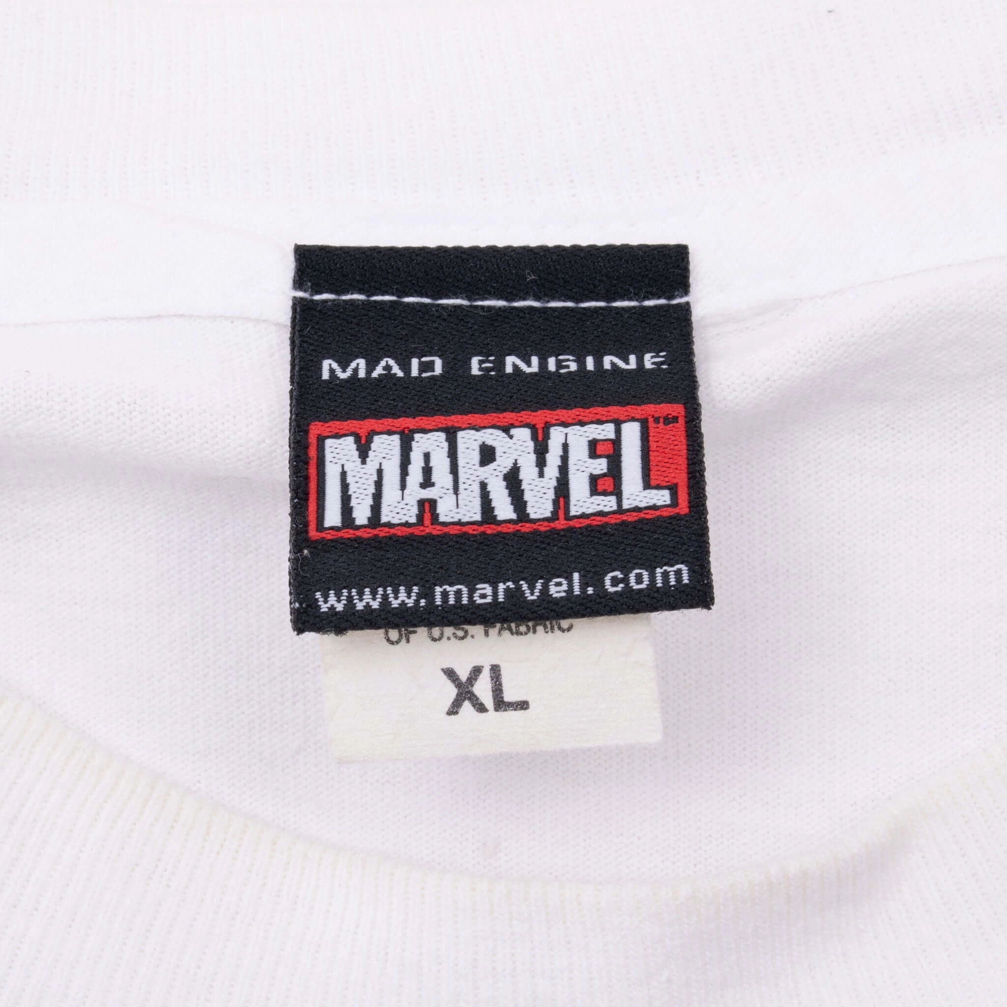 VINTAGE MARVEL SPIDER MAN 2002 WHITE TEE SHIRT XL