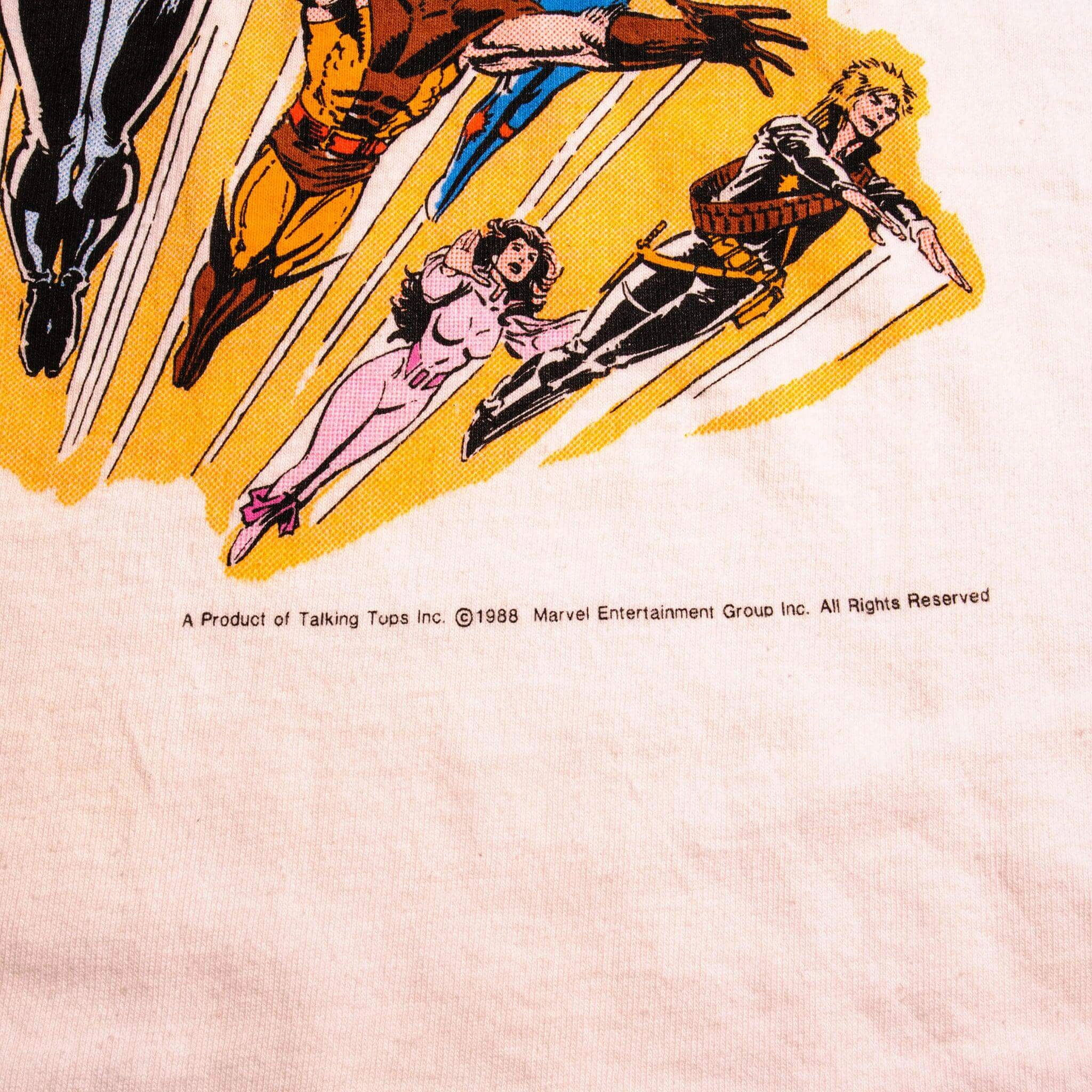 VINTAGE MARVEL XMEN THE UNCANNY TEE SHIRT 1988 SIZE SMALL MADE IN USA