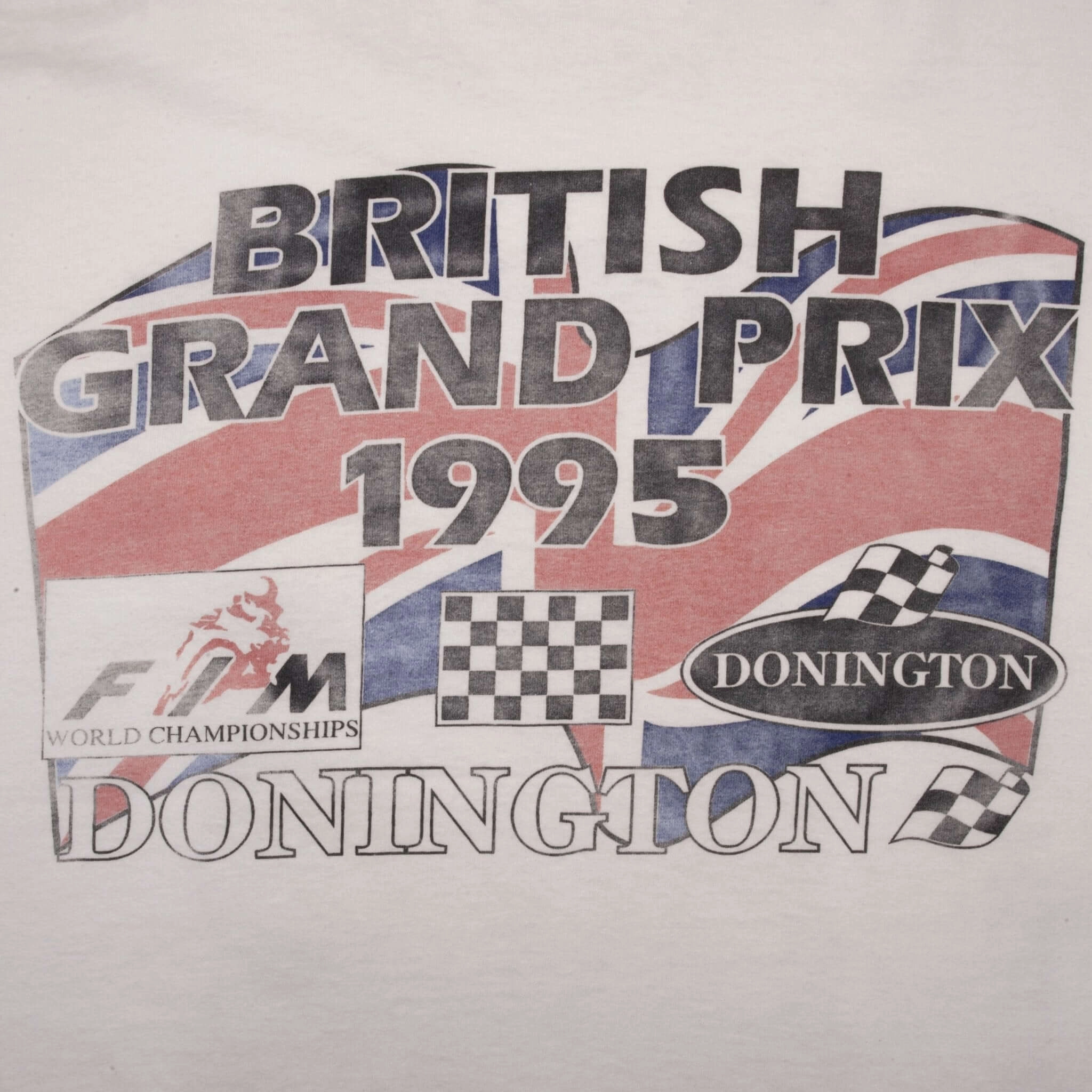 VINTAGE MOTO GP RACING BRITISH GRAND PRIX DONINGTON 1995 TEE SHIRT SIZE XL