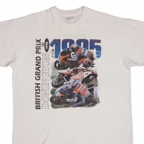 VINTAGE MOTO GP RACING BRITISH GRAND PRIX DONINGTON 1995 TEE SHIRT SIZE XL