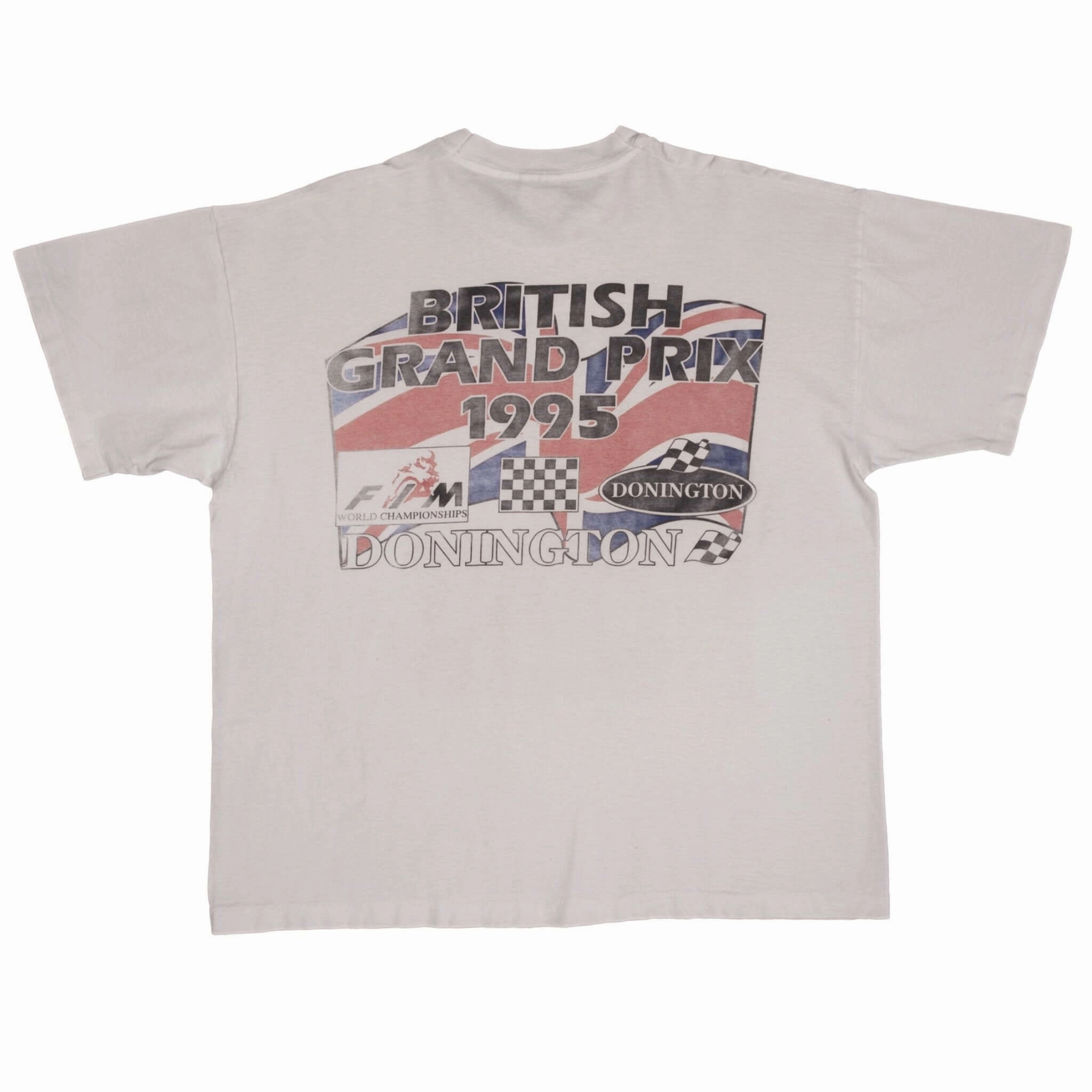 VINTAGE MOTO GP RACING BRITISH GRAND PRIX DONINGTON 1995 TEE SHIRT SIZE XL