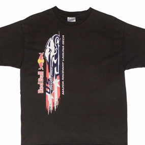 VINTAGE MOTO GP US RED BULL GRAND PRIX 2000S TEE SHIRT SIZE LARGE