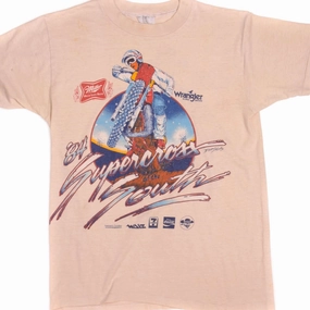 VINTAGE MOTOCROSS DAVID BAILEY SUPERCROSS SOUTH '84 TEE SHIRT SIZE SMALL MADE IN USA