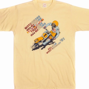 VINTAGE MOTOCROSS DES NATIONS TEE SHIRT 1981 SIZE MEDIUM MADE IN USA
