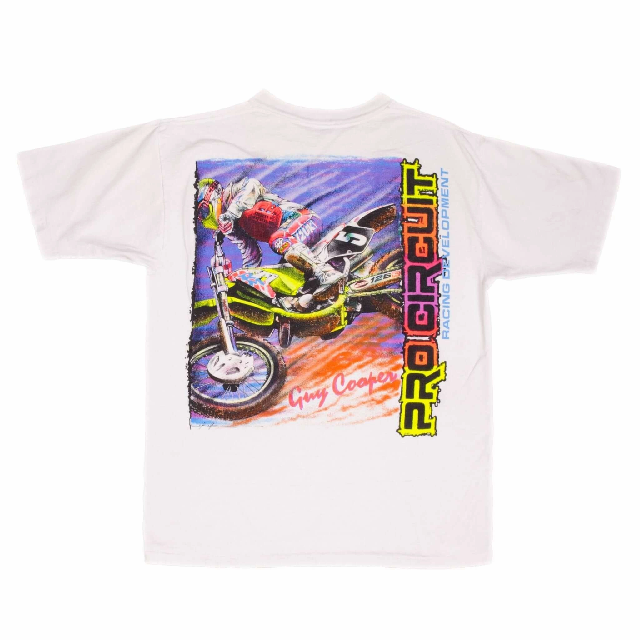 VINTAGE MOTOCROSS TEAM SUZUKI GUY COOPER 1990S TEE SHIRT SIZE LARGE
