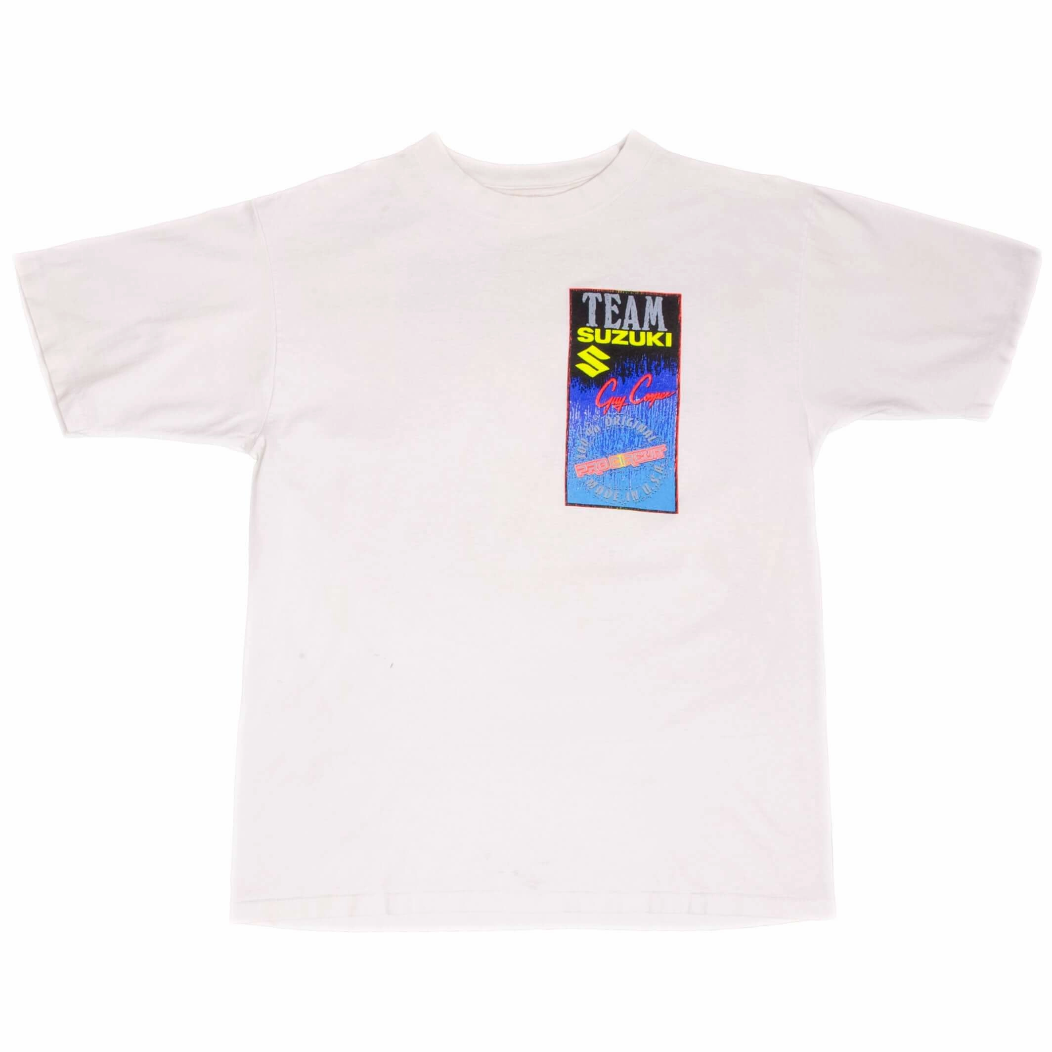 VINTAGE MOTOCROSS TEAM SUZUKI GUY COOPER 1990S TEE SHIRT SIZE LARGE