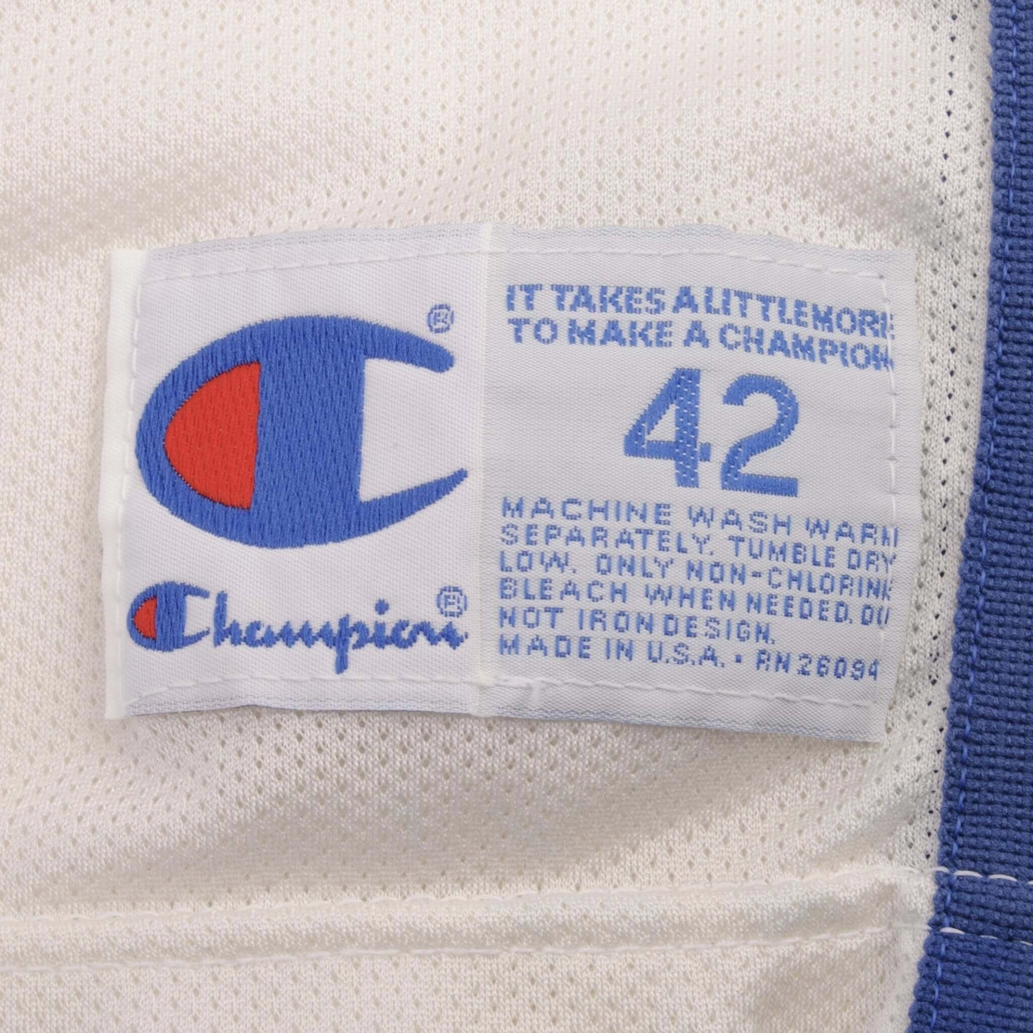 VINTAGE NCAA CHAMPION DUKE BLUE DEVILS #11 1990S JERSEY SIZE 42 MADE IN USA