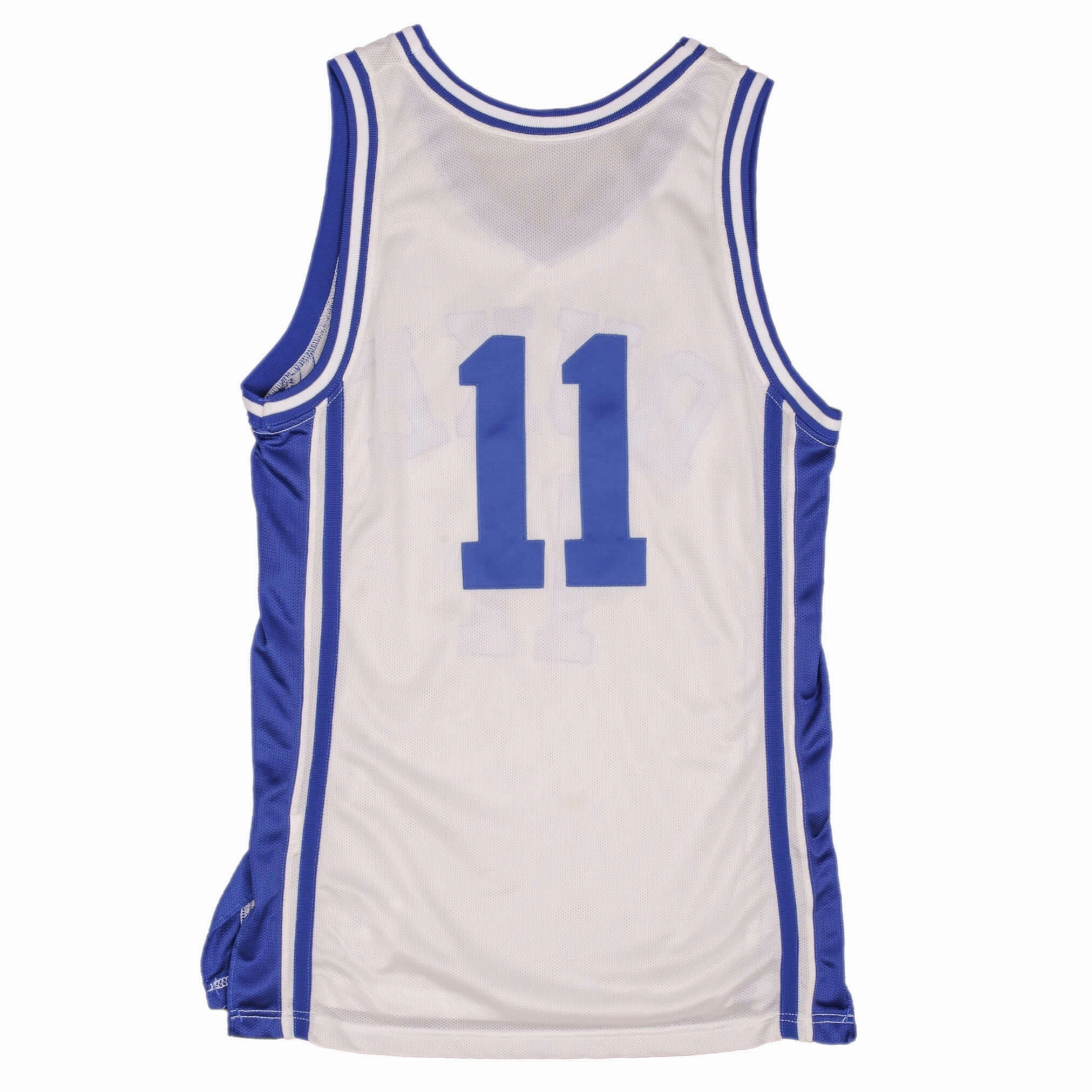 VINTAGE NCAA CHAMPION DUKE BLUE DEVILS #11 1990S JERSEY SIZE 42 MADE IN USA