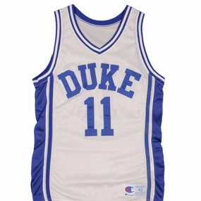 VINTAGE NCAA CHAMPION DUKE BLUE DEVILS #11 1990S JERSEY SIZE 42 MADE IN USA