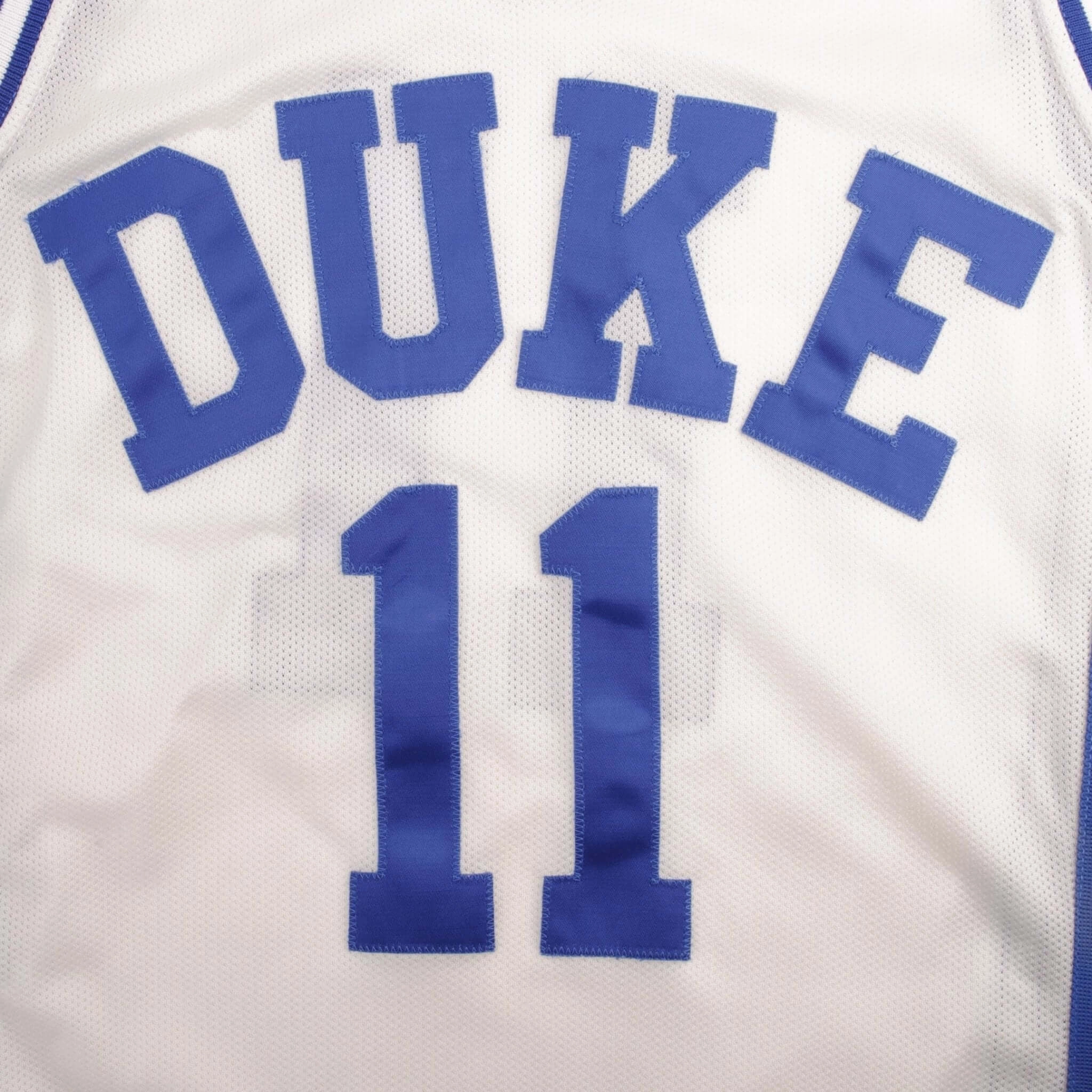 VINTAGE NCAA CHAMPION DUKE BLUE DEVILS #11 1990S JERSEY SIZE 42 MADE IN USA