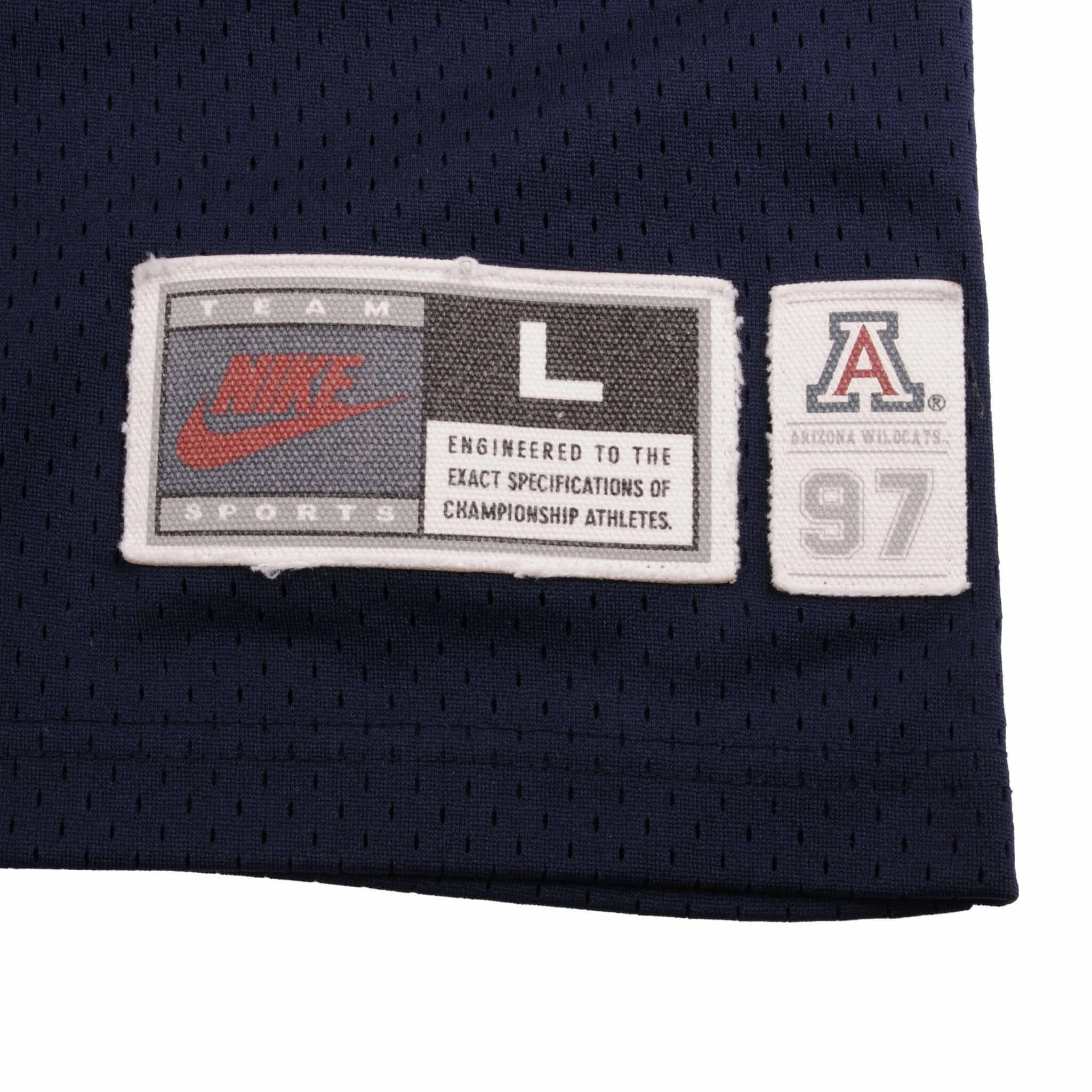 VINTAGE NCAA NIKE ARIZONA WILDCATS MIKE BIBBY #10 1997 JERSEY SIZE LARGE