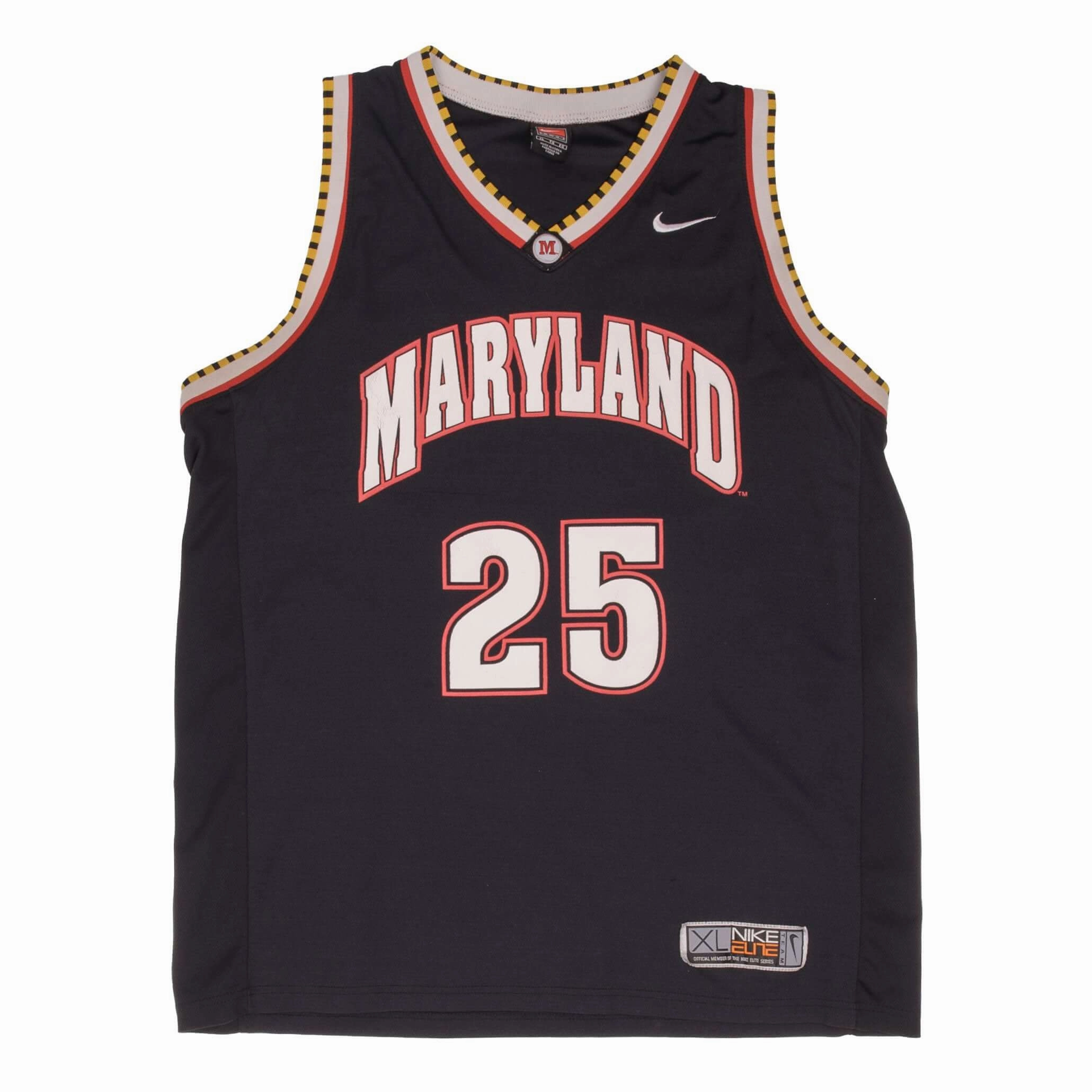 VINTAGE NCAA NIKE MARYLAND TERRAPINS #25 1990S JERSEY SIZE XL