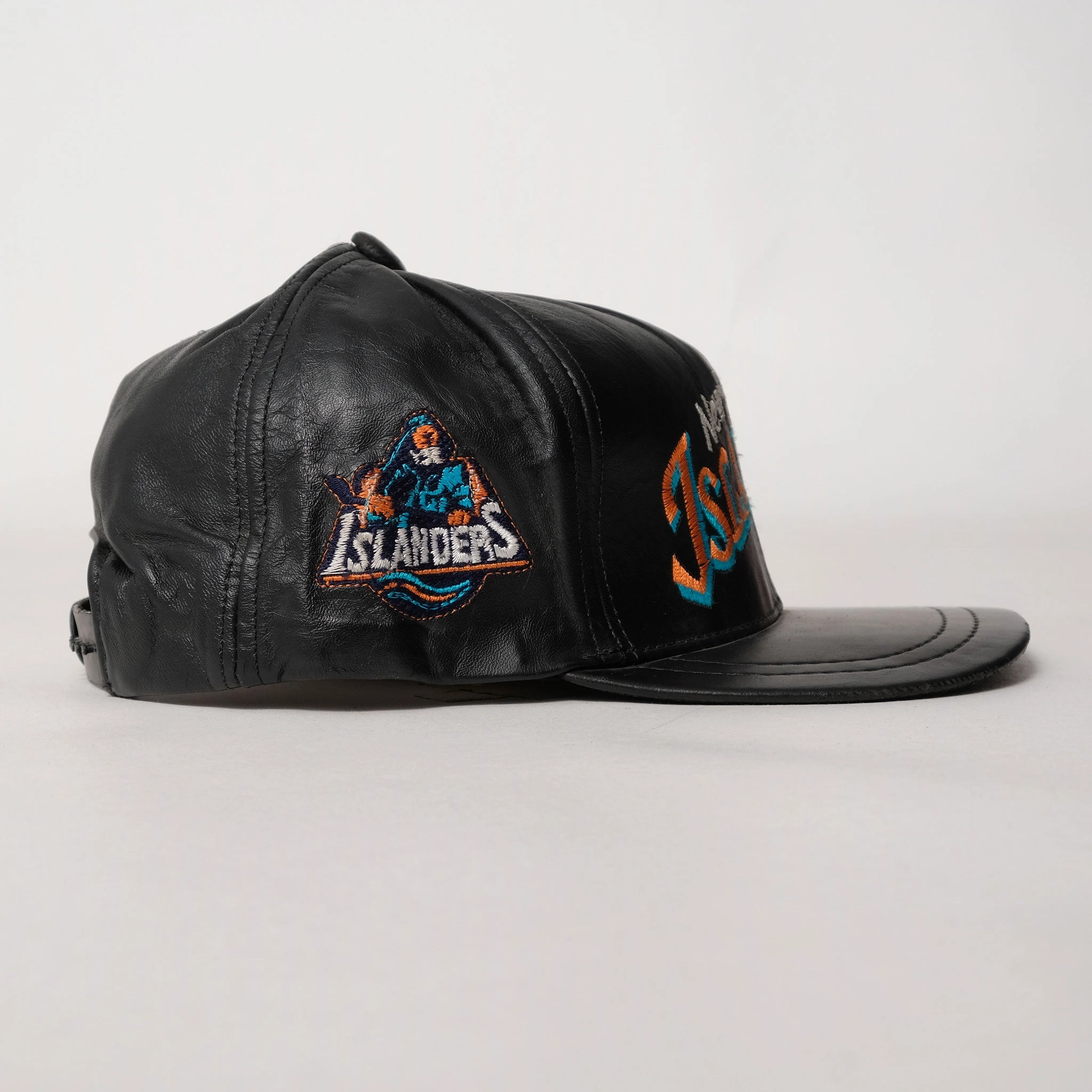 Vintage New York Islanders Leather Snapback