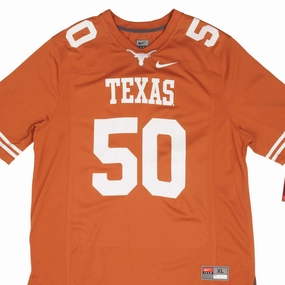 VINTAGE NFL NCAA TEXAS LONGHORNS ROTHANS #50 NIKE JERSEY SIZE XL DEADSTOCK