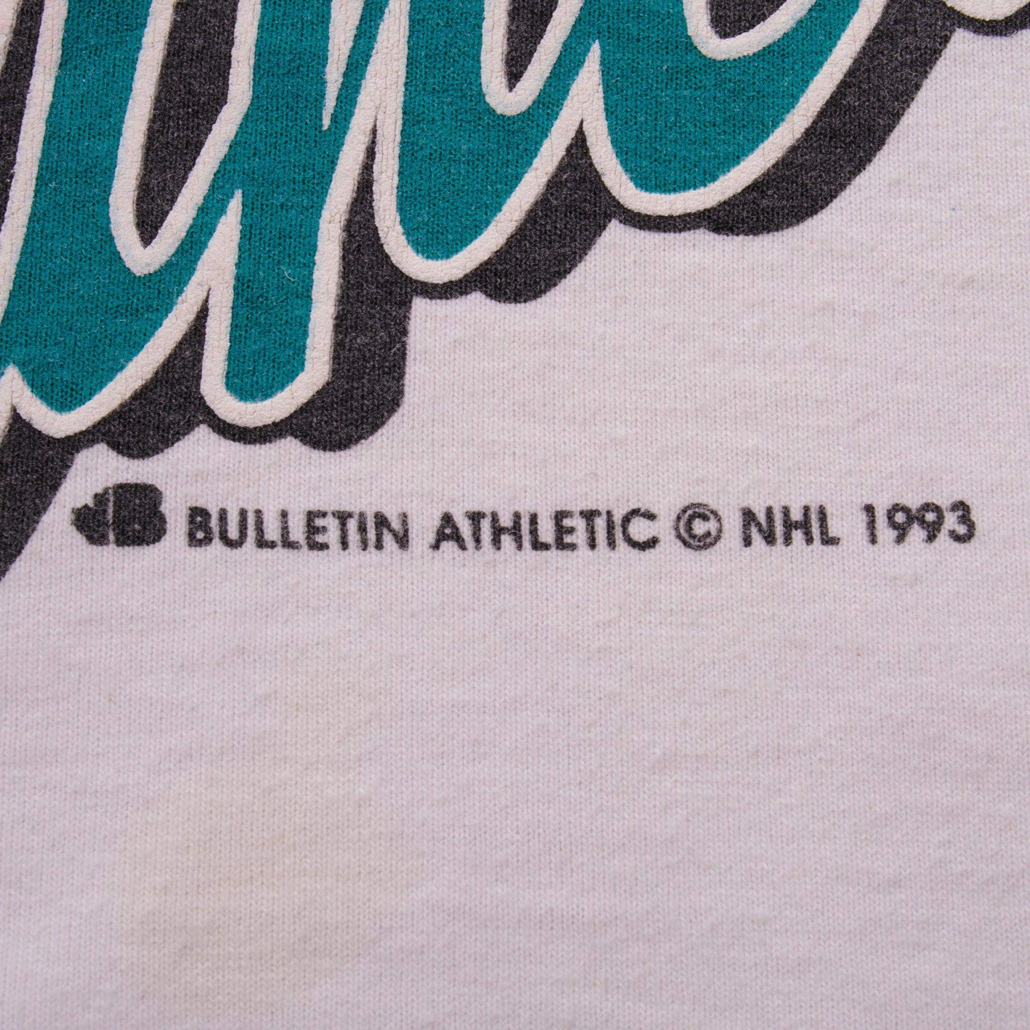 VINTAGE NHL ALL OVER PRINT DISNEY ANAHEIM MIGHTY DUCKS TEE SHIRT 1993 SIZE XL MADE IN CANADA