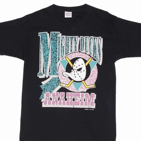 VINTAGE NHL ANAHEIM MIGHTY DUCKS DISNEY TEE SHIRT 1993 SIZE MEDIUM MADE IN USA