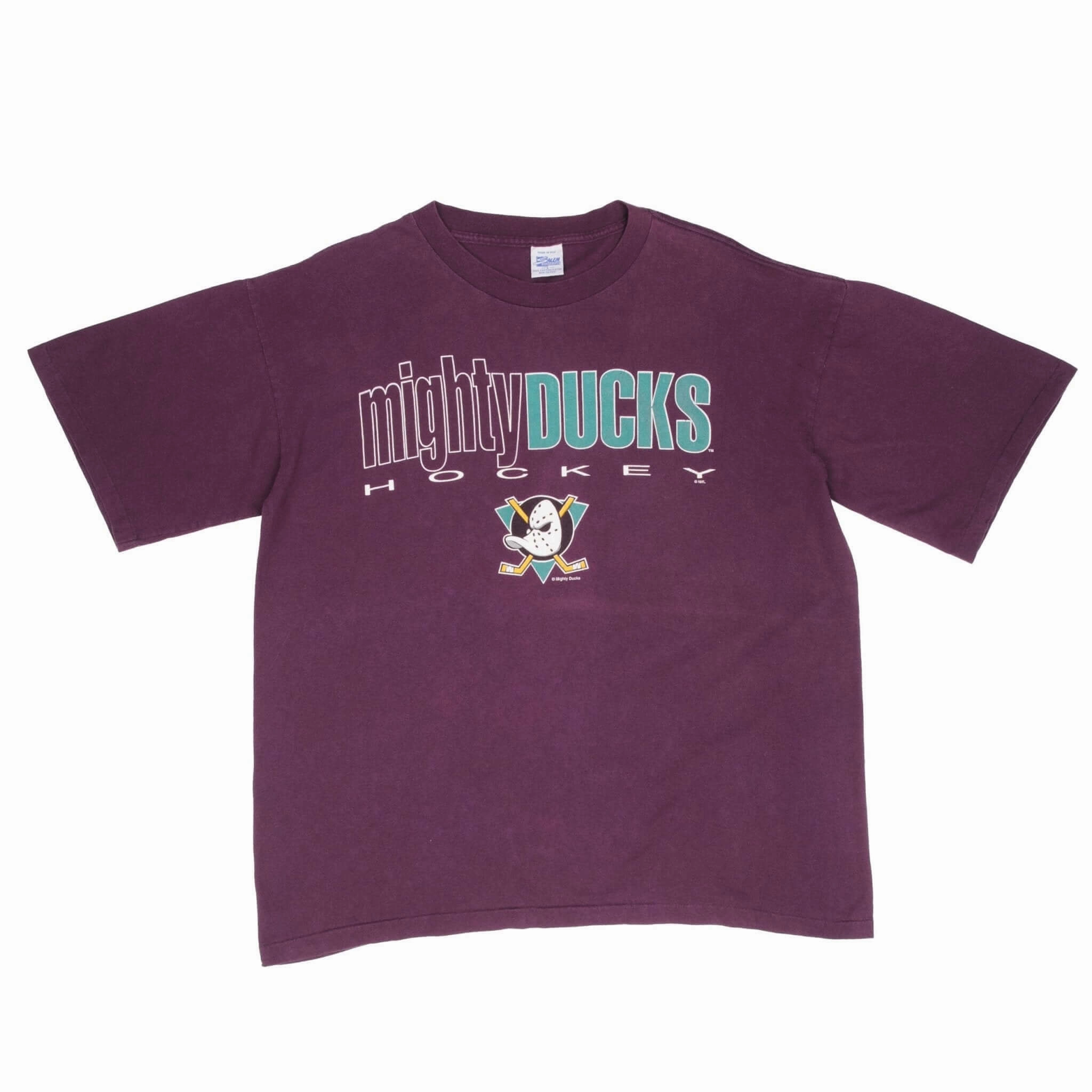 VINTAGE NHL ANAHEIM MIGHTY DUCKS TEE SHIRT 1990S SIZE LARGE MADE IN USA
