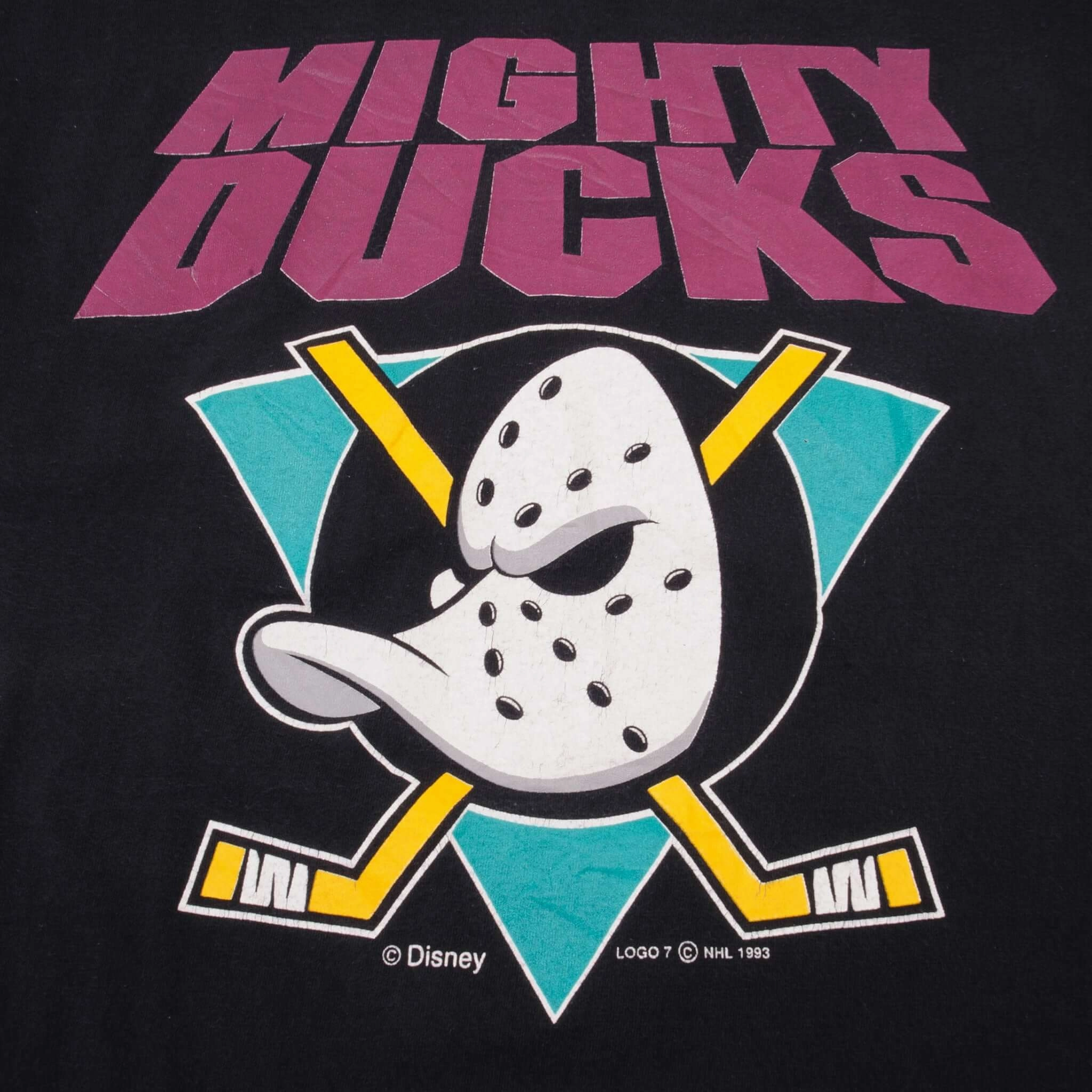 VINTAGE NHL ANAHEIM MIGHTY DUCKS TEE SHIRT 1993 MEDIUM MADE USA