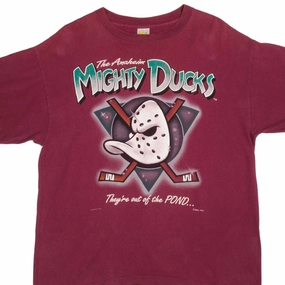 VINTAGE NHL ANAHEIM MIGHTY DUCKS TEE SHIRT 1994 SIZE XL MADE IN USA