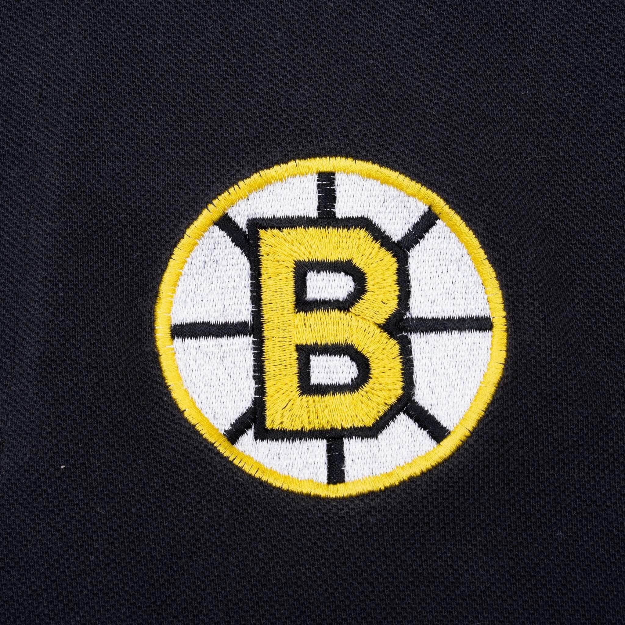 VINTAGE NHL BOSTON BRUINS STARTER POLO SHIRT 1990S LARGE