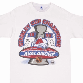 VINTAGE NHL COLORADO AVALANCHE STANLEY CUP CHAMPIONS 1996 TEE SHIRT SIZE MEDIUM