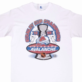VINTAGE NHL COLORADO AVALANCHE STANLEY CUP CHAMPIONS 1996 TEE SHIRT XL