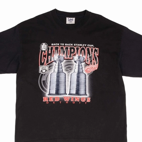VINTAGE NHL DETROIT RED WINGS STANLEY CUP CHAMPIONS 1998 TEE SHIRT 2XL