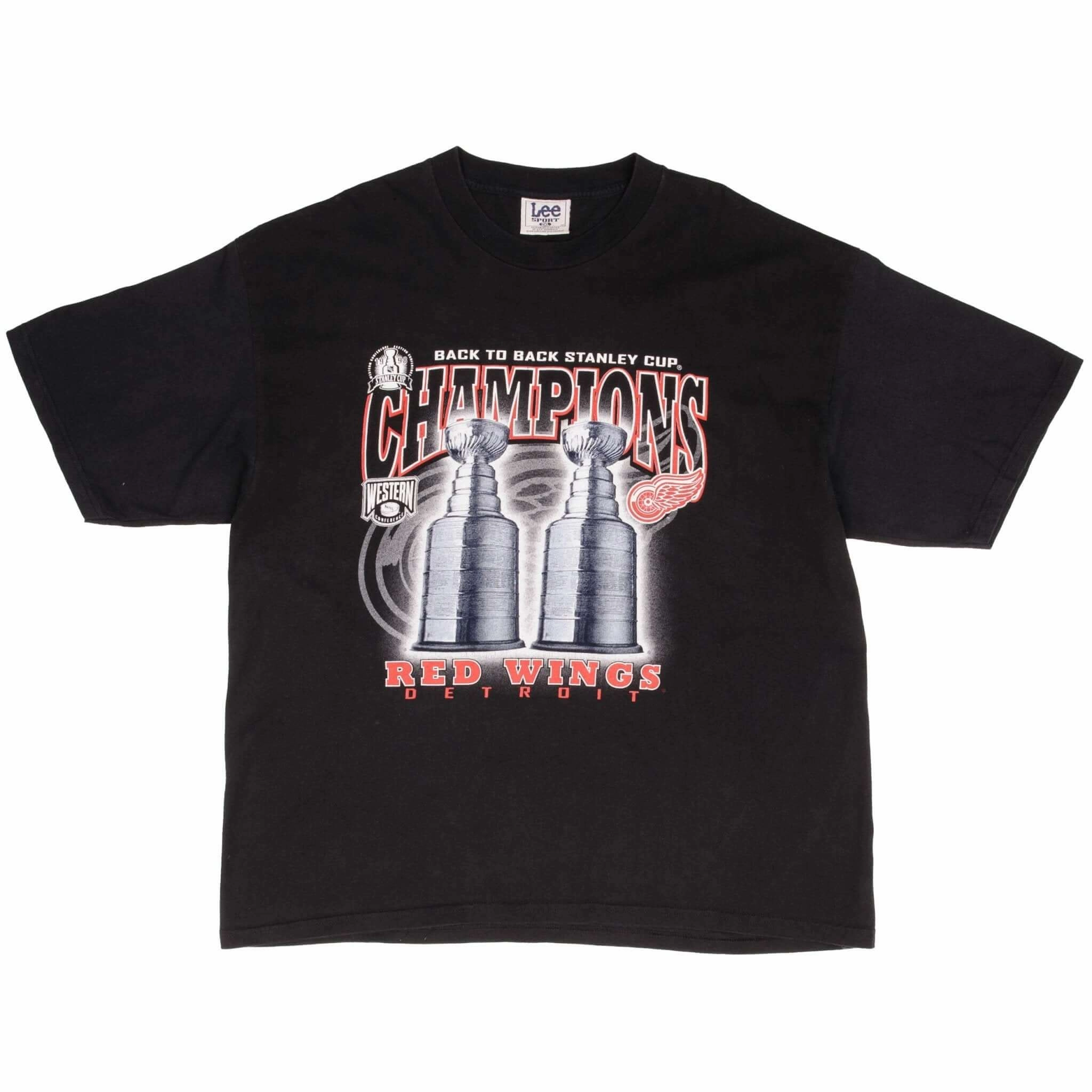 VINTAGE NHL DETROIT RED WINGS STANLEY CUP CHAMPIONS 1998 TEE SHIRT 2XL