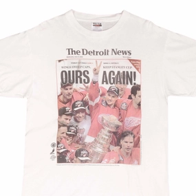 VINTAGE NHL DETROIT RED WINGS STANLEY CUP CHAMPIONS 1998 TEE SHIRT SIZE LARGE