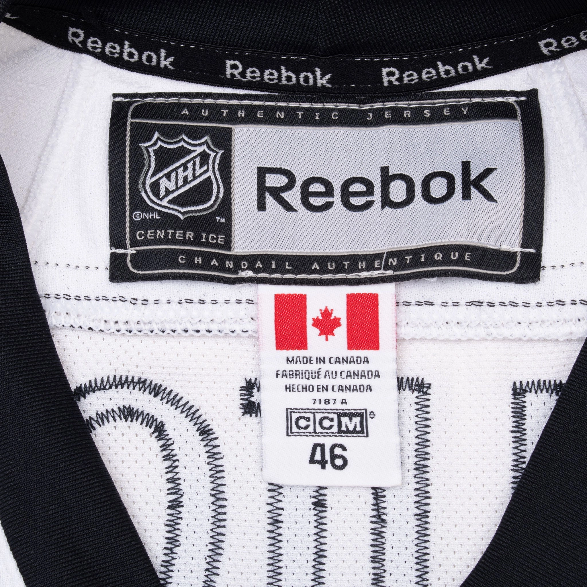 VINTAGE NHL LOS ANGELES KINGS QUICK #32 REEBOK JERSEY 1990S SIZE 46